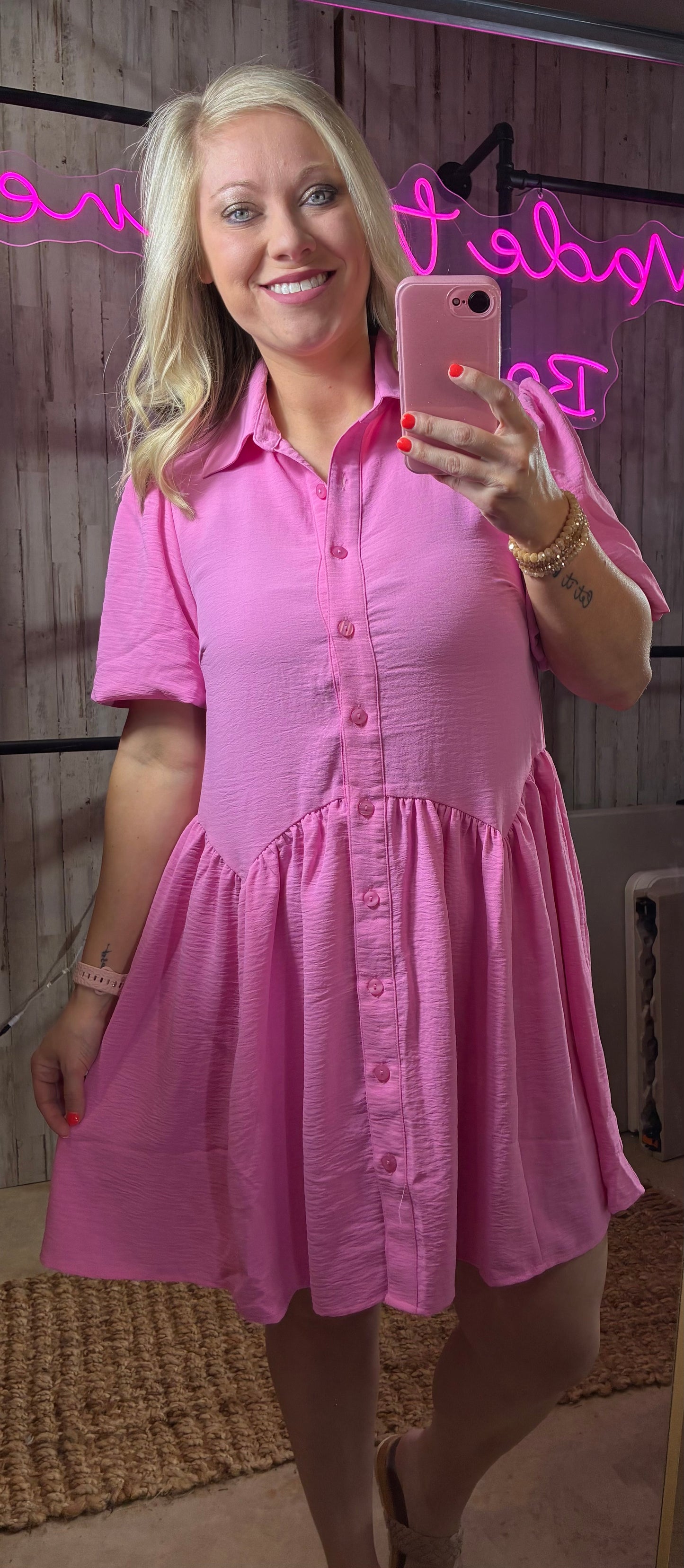 Bubblegum Pink Dress