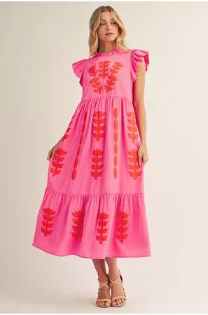 Jodifl Hot pink/orange Maxi