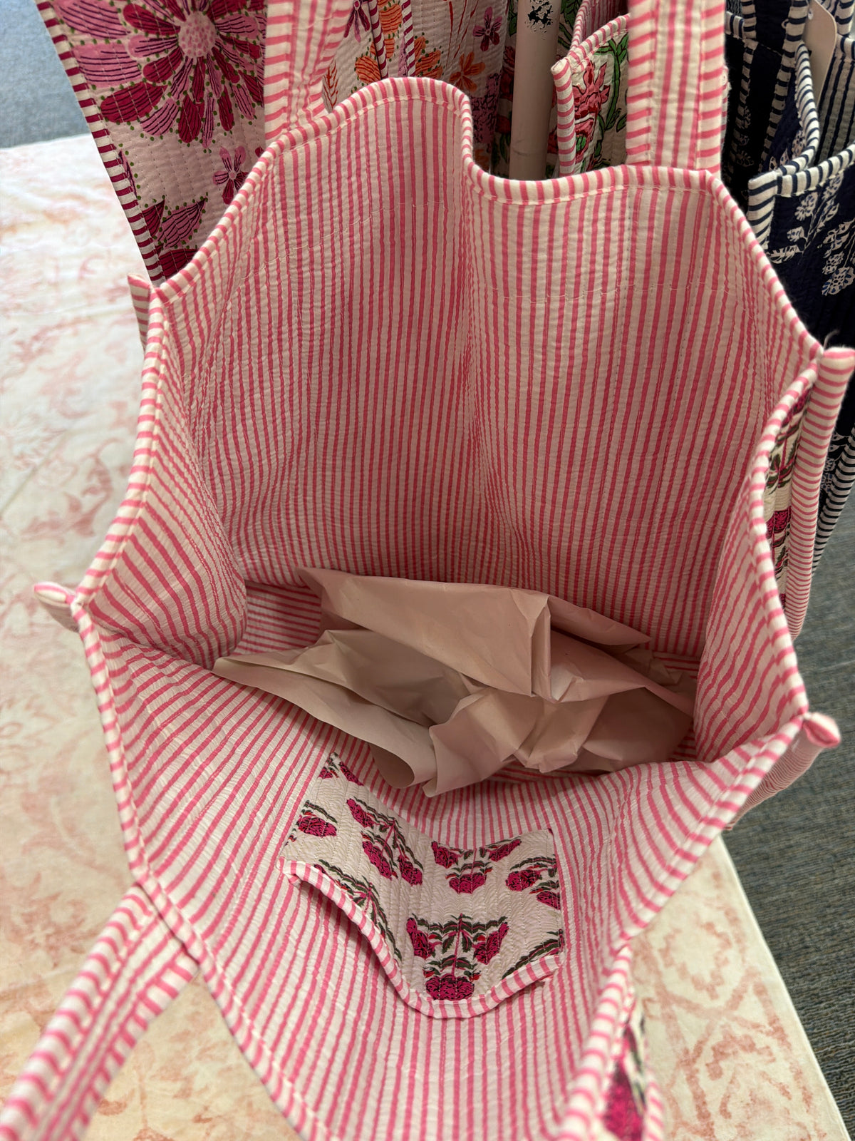 Large quilted bag