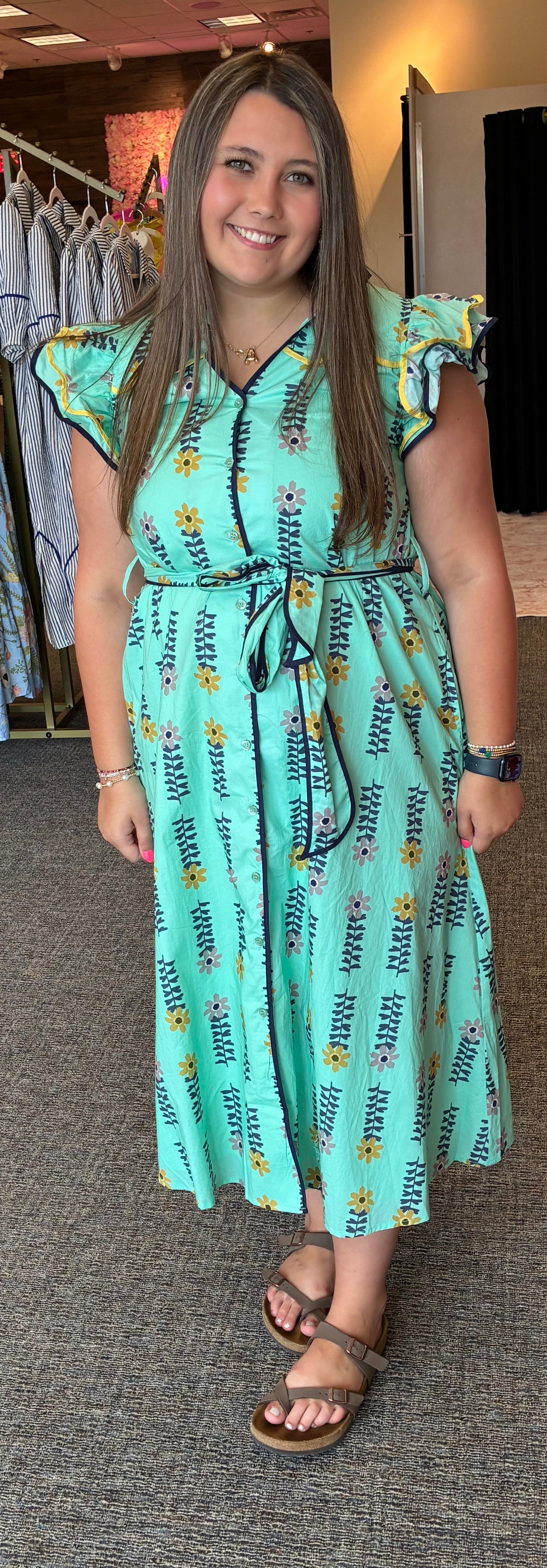 Teal Jodifl dress