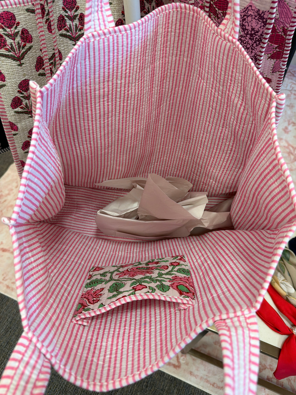 Large quilted bag