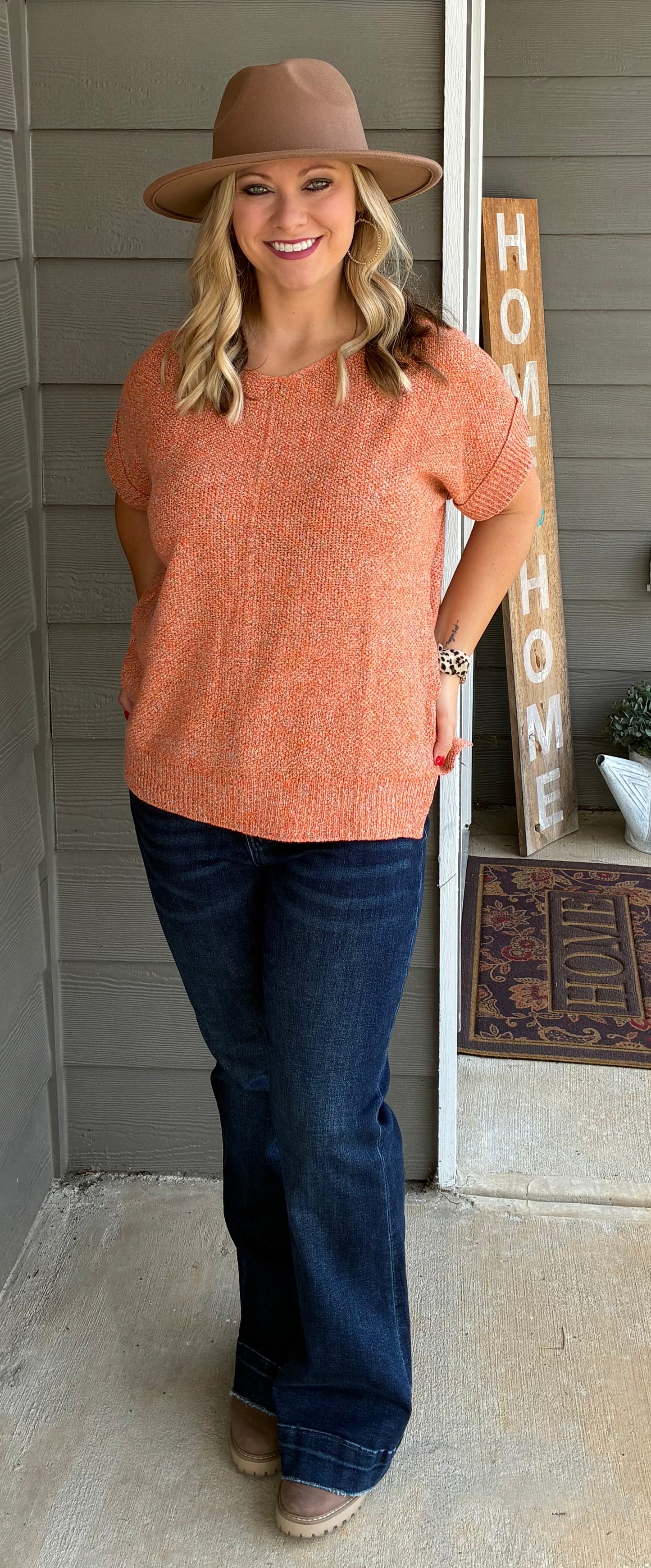 Lightweight Fanta Colored Sweater