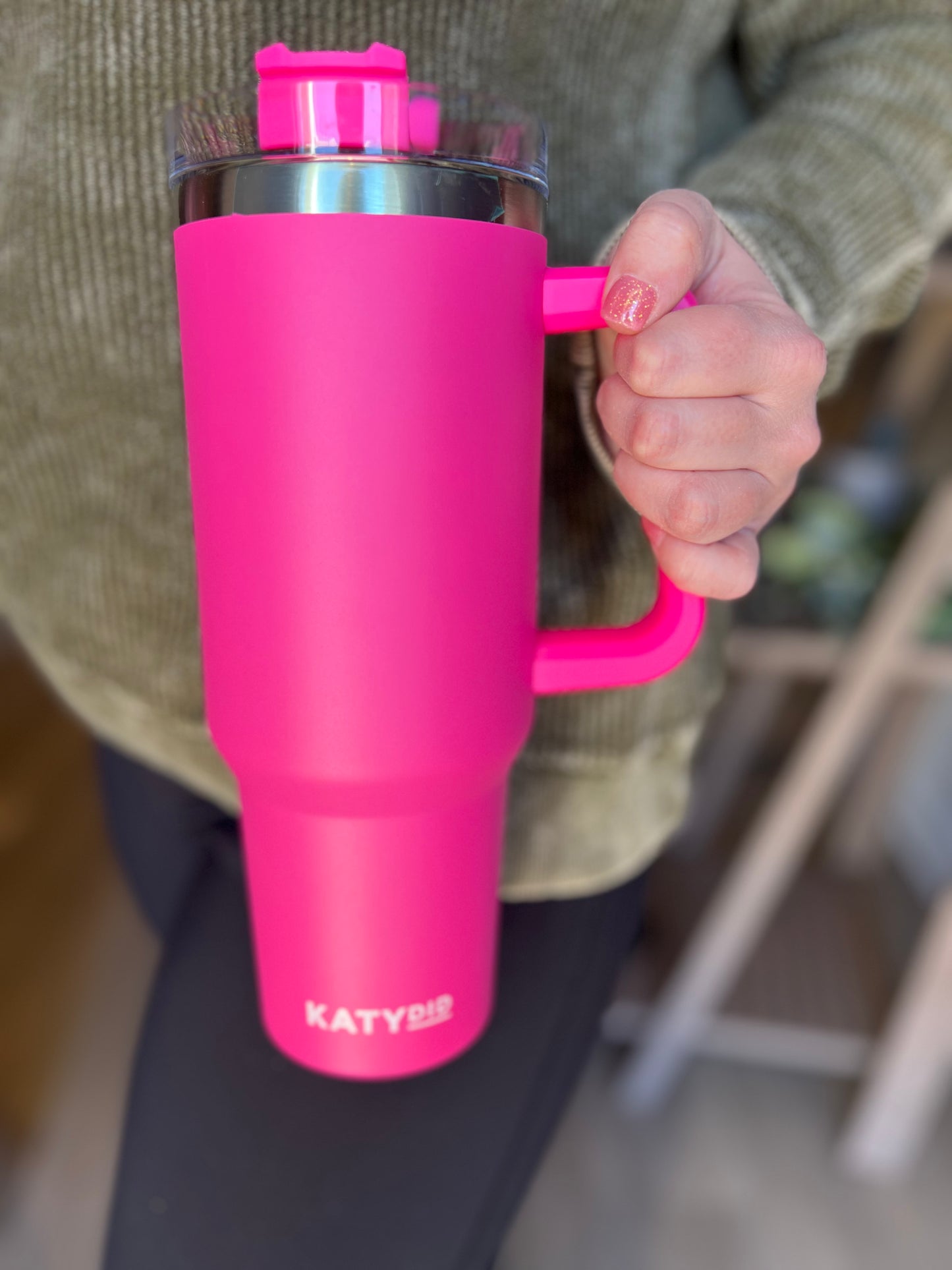 40 oz Hot Pink Tumbler