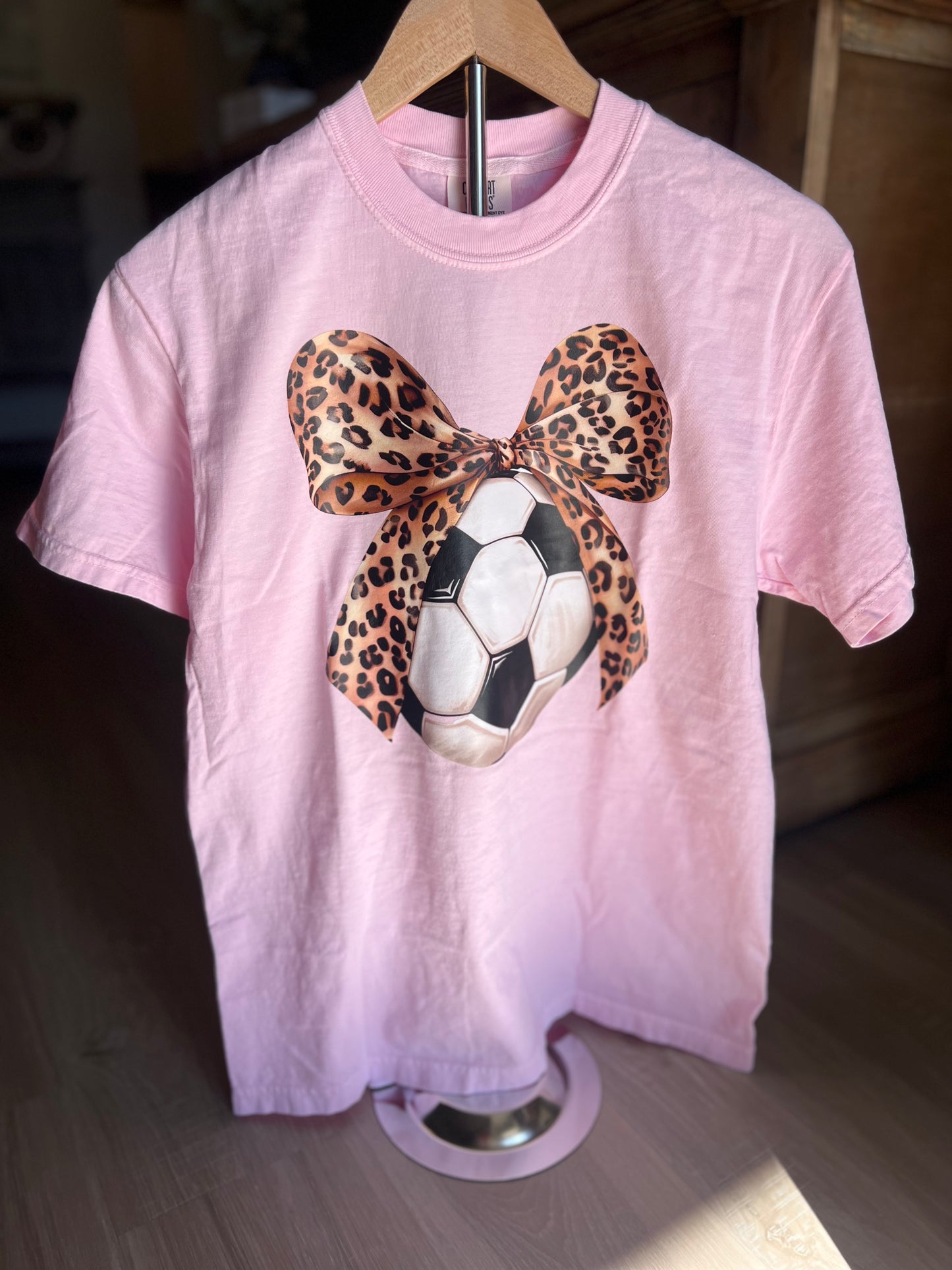 Pink Soccer with Bow