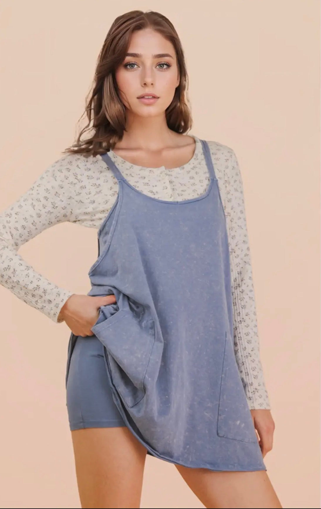 Blue/Gray Mini Dress