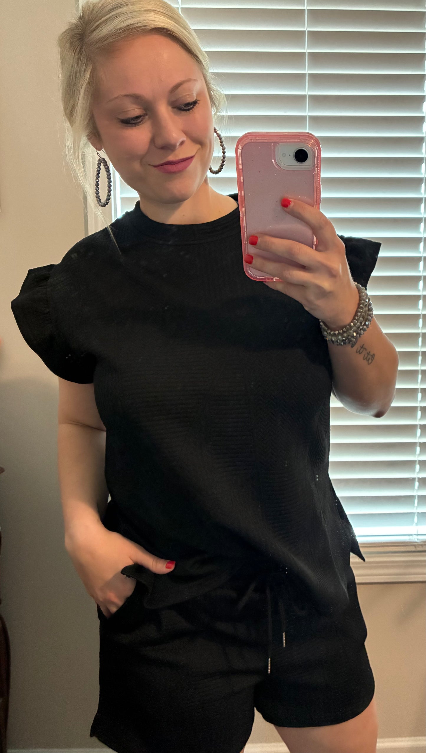 Black Textured Set