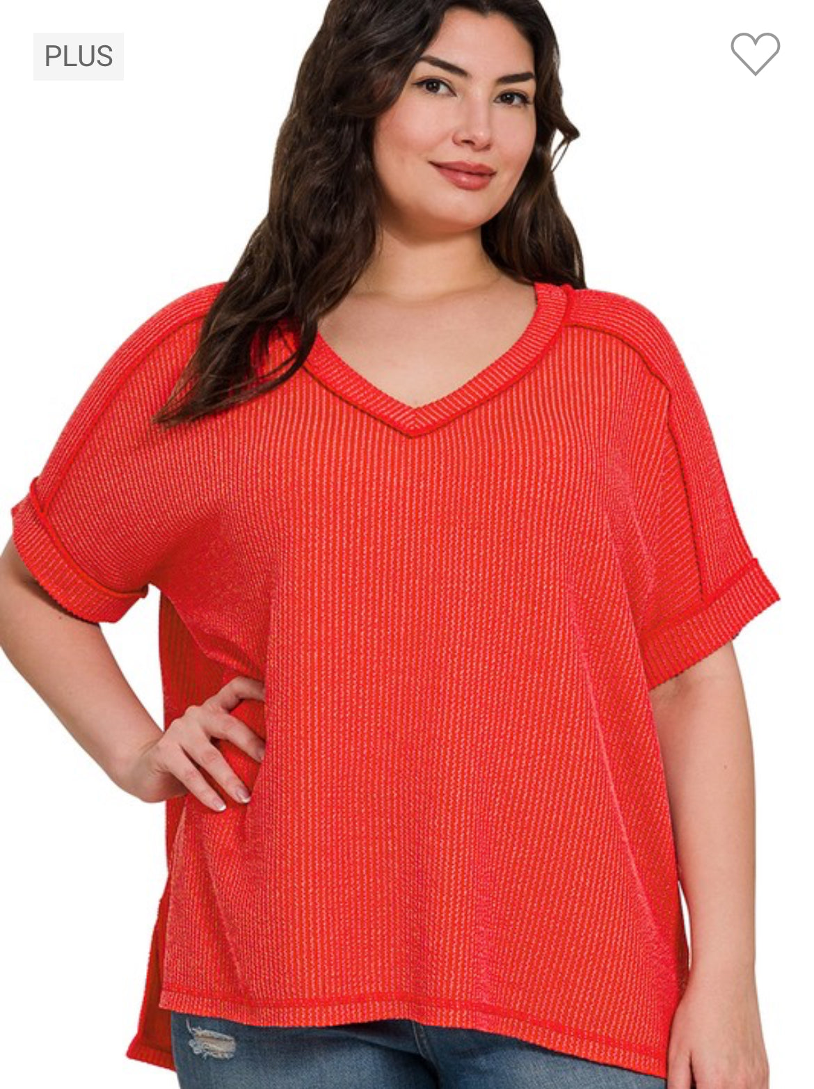 PLUS tomato zenana top
