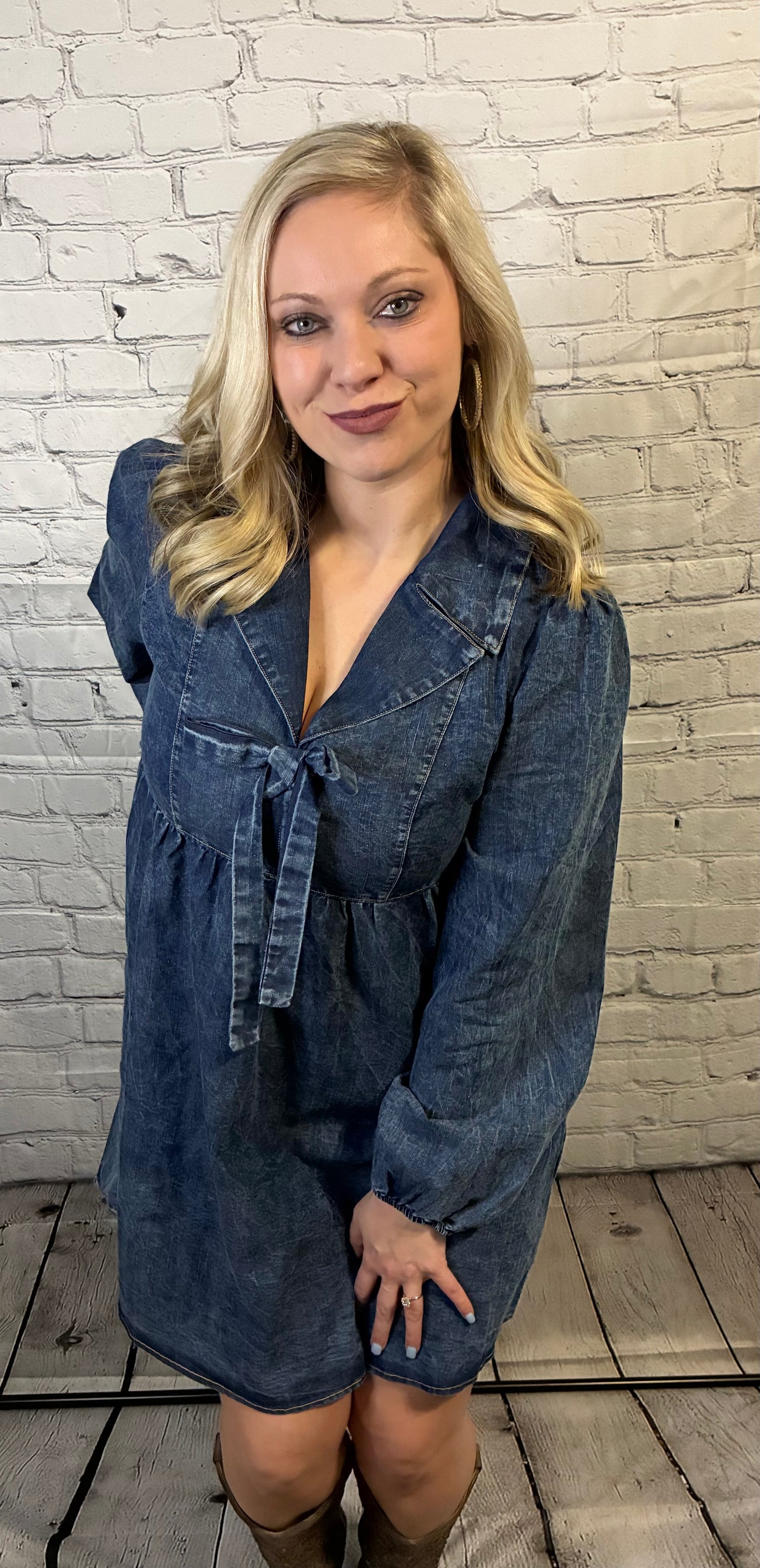 Denim Collared Dress