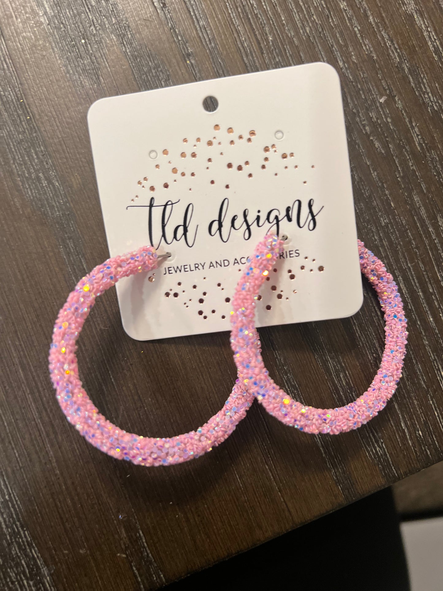Light Pink Pastel Hoops