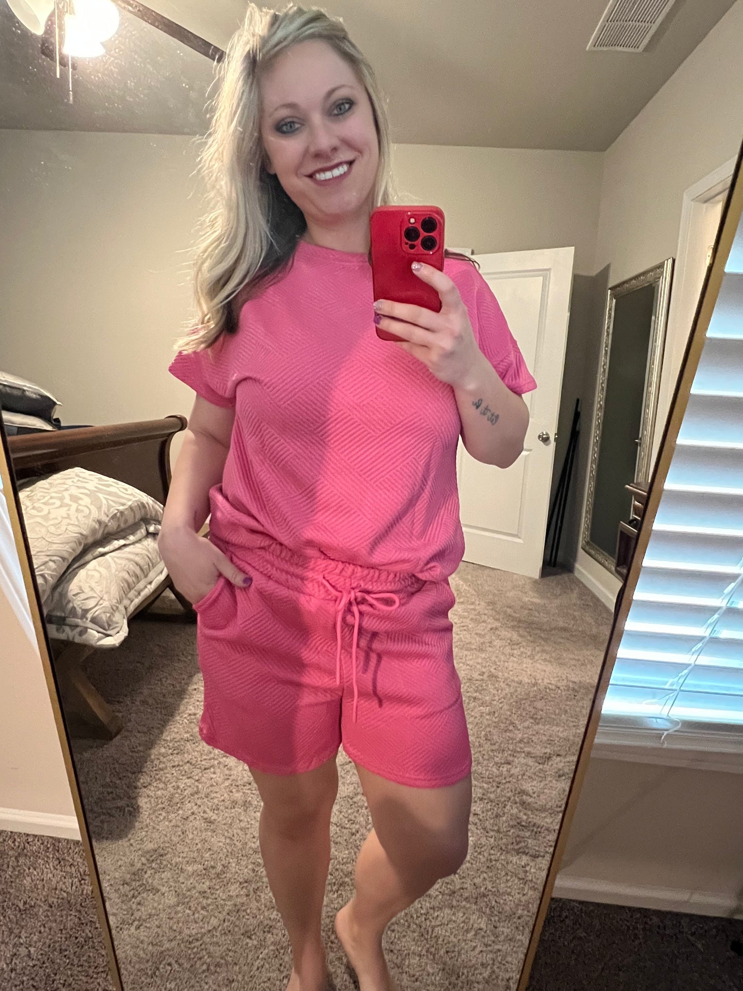 Pink Textured Set