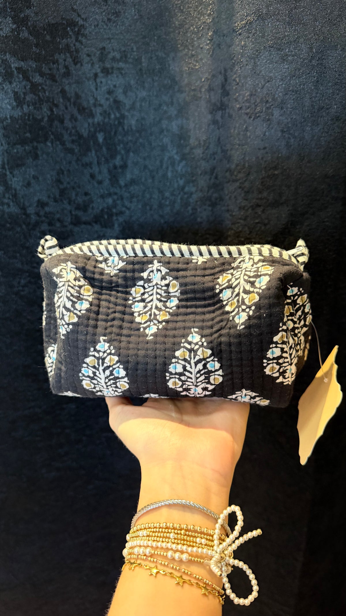 Small Midnight Bloom toiletry bag