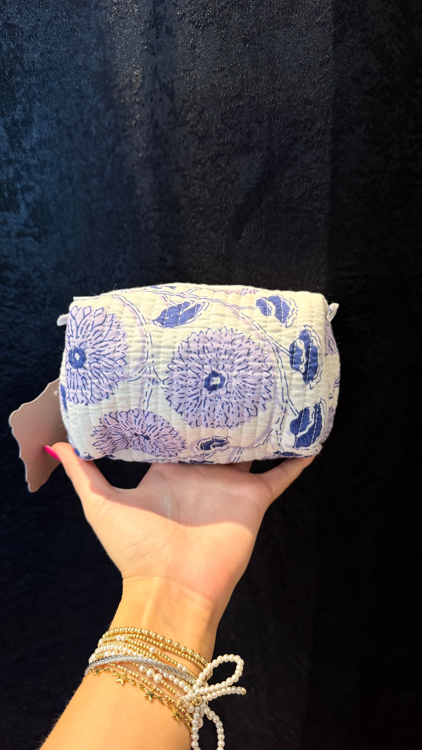 Small lavender fields toiletry bag