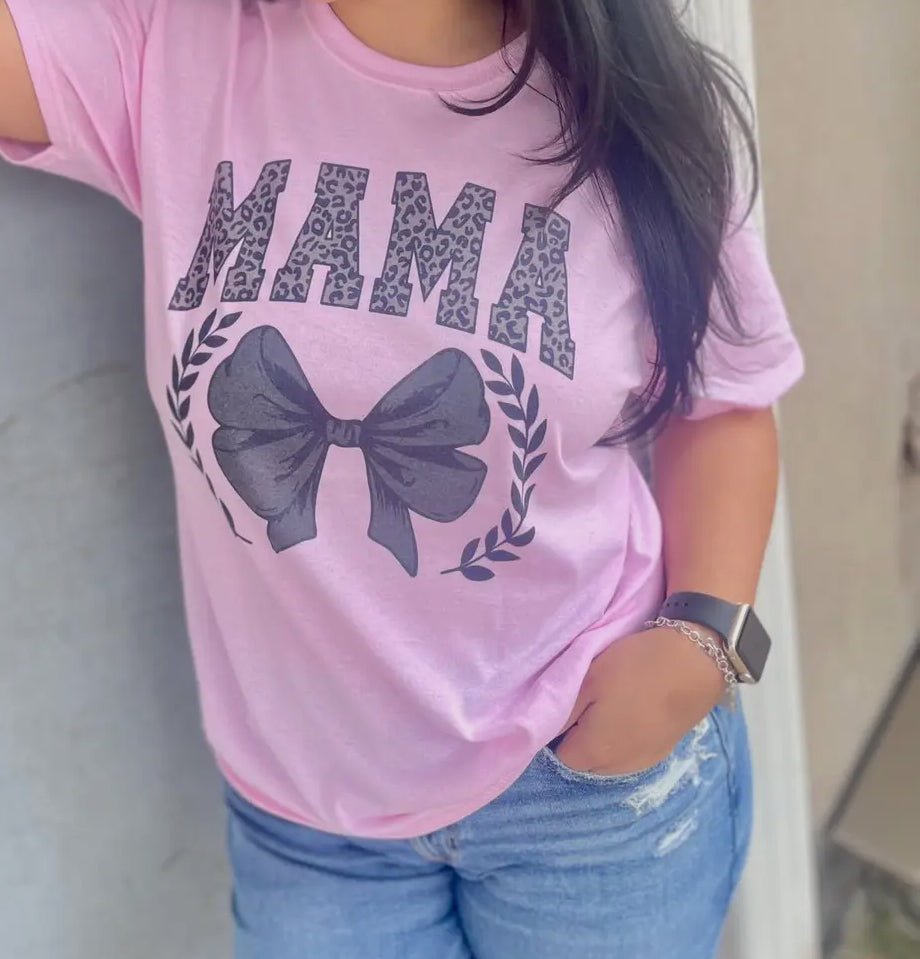 “Mama” Bow Tee