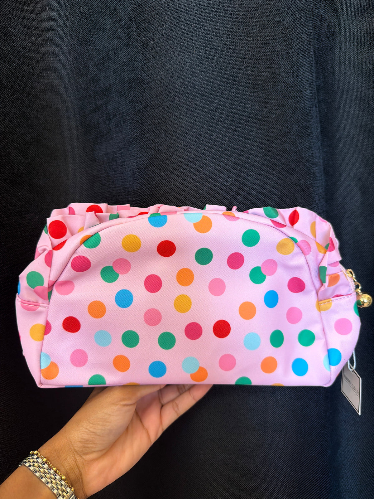 Polka Dot Zip Bag
