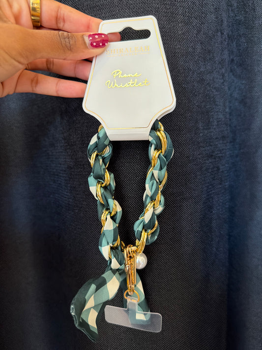 Gingham Phone Wristlet