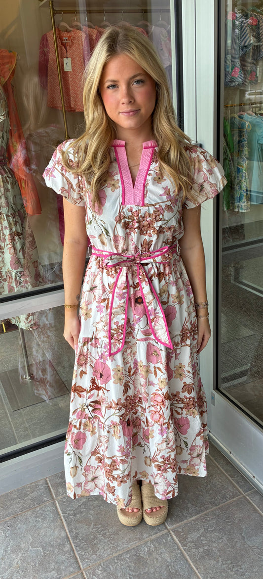 Floral Bubble Midi