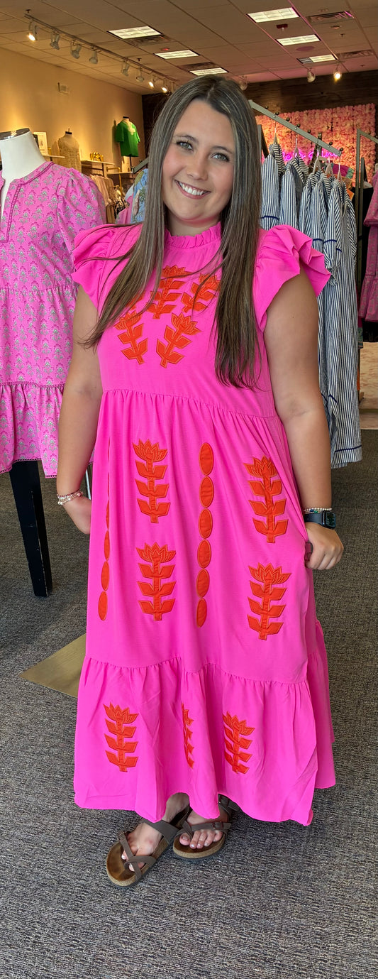 Jodifl Hot pink/orange Maxi