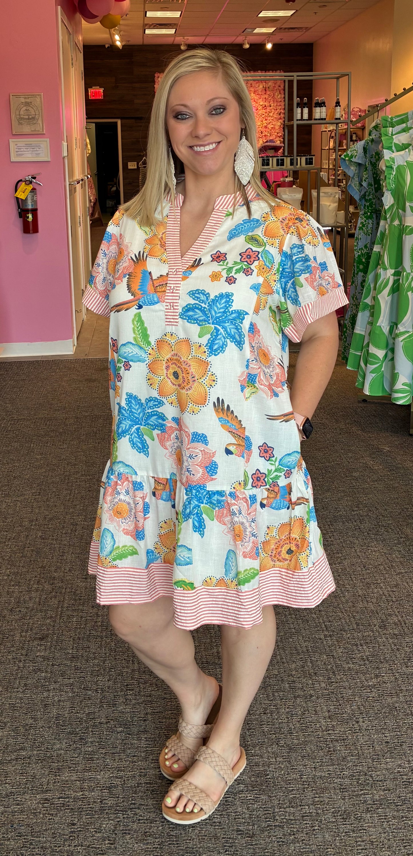 Tangerine Mix Umgee Dress