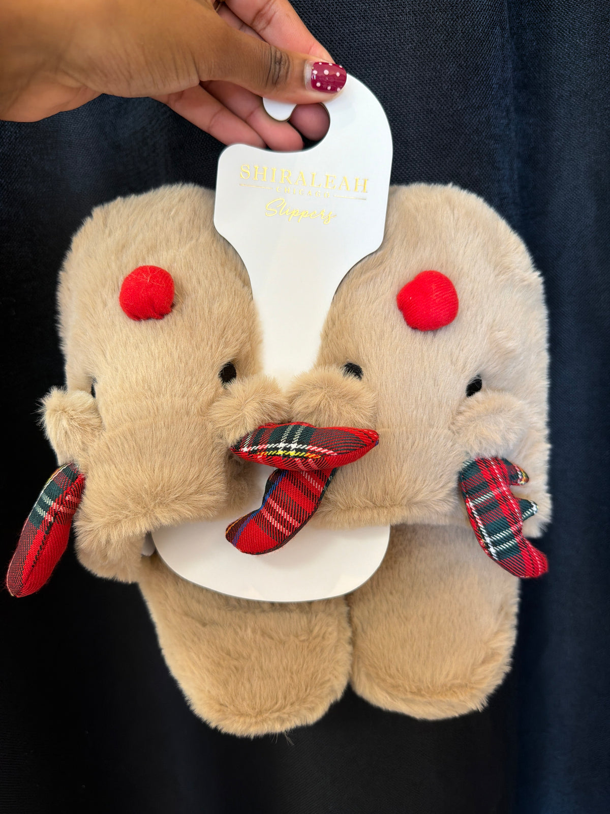 Reindeer Slippers S\M