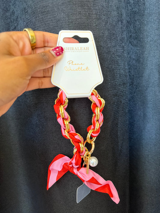 Striped Phone Wristlet