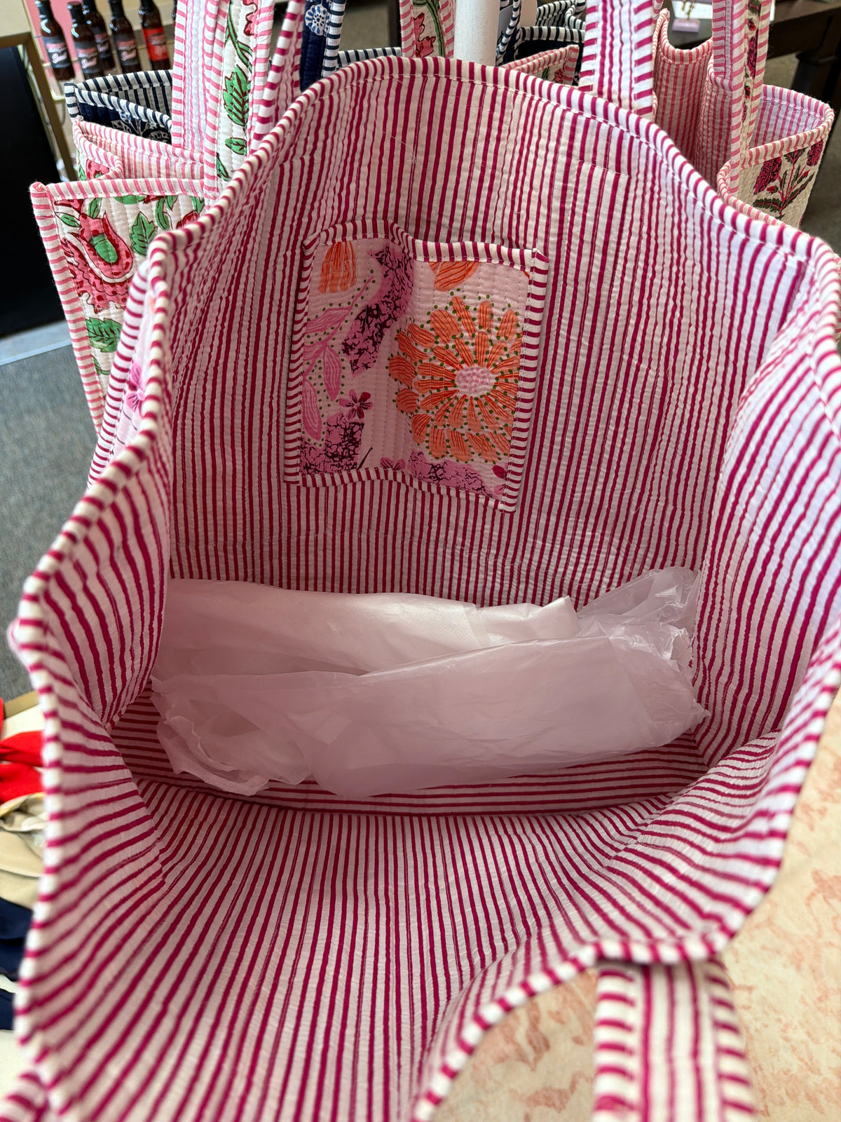 Large quilted bag