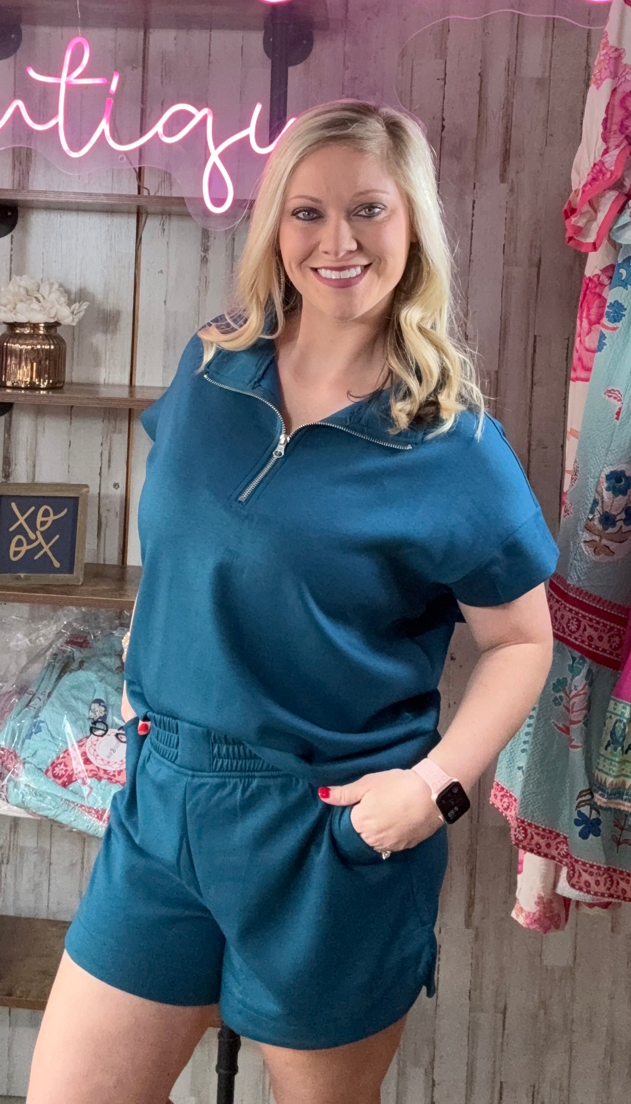 Zenana Teal Scuba Set