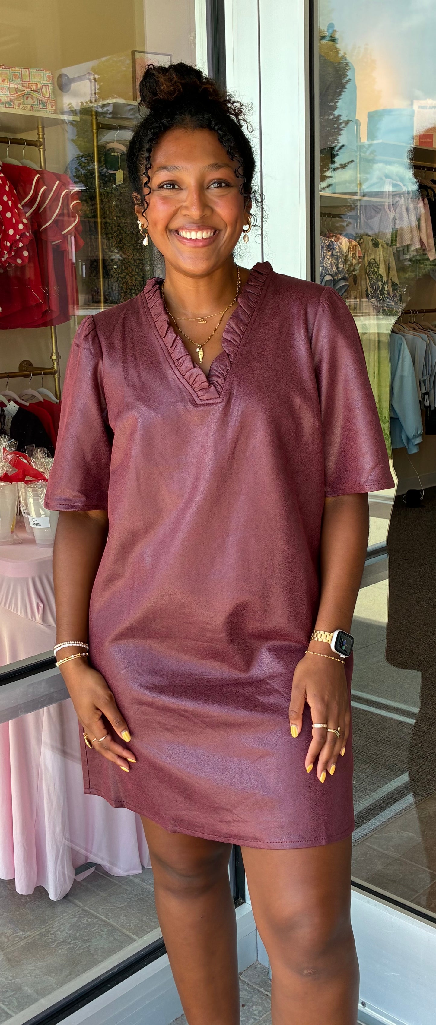 Suede Dress