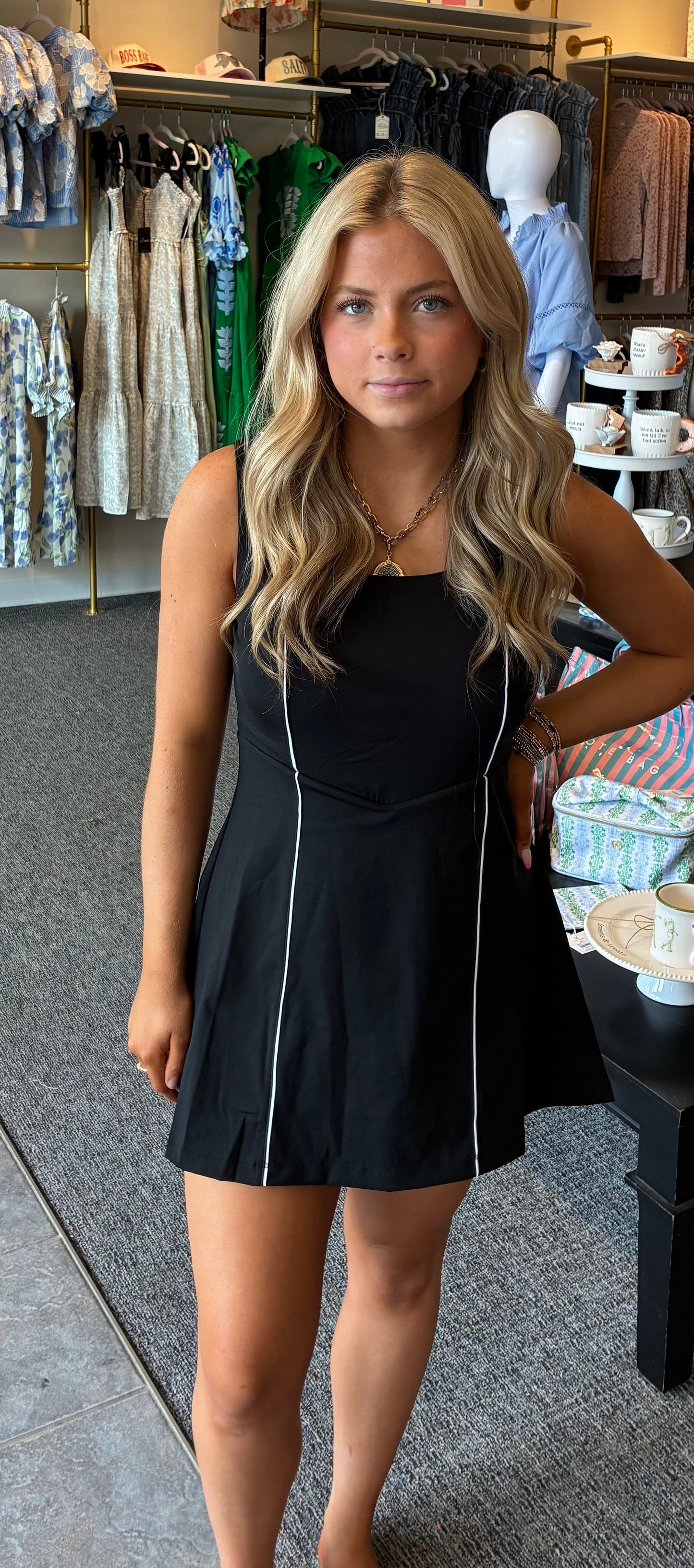 Black & White Athletic Dress