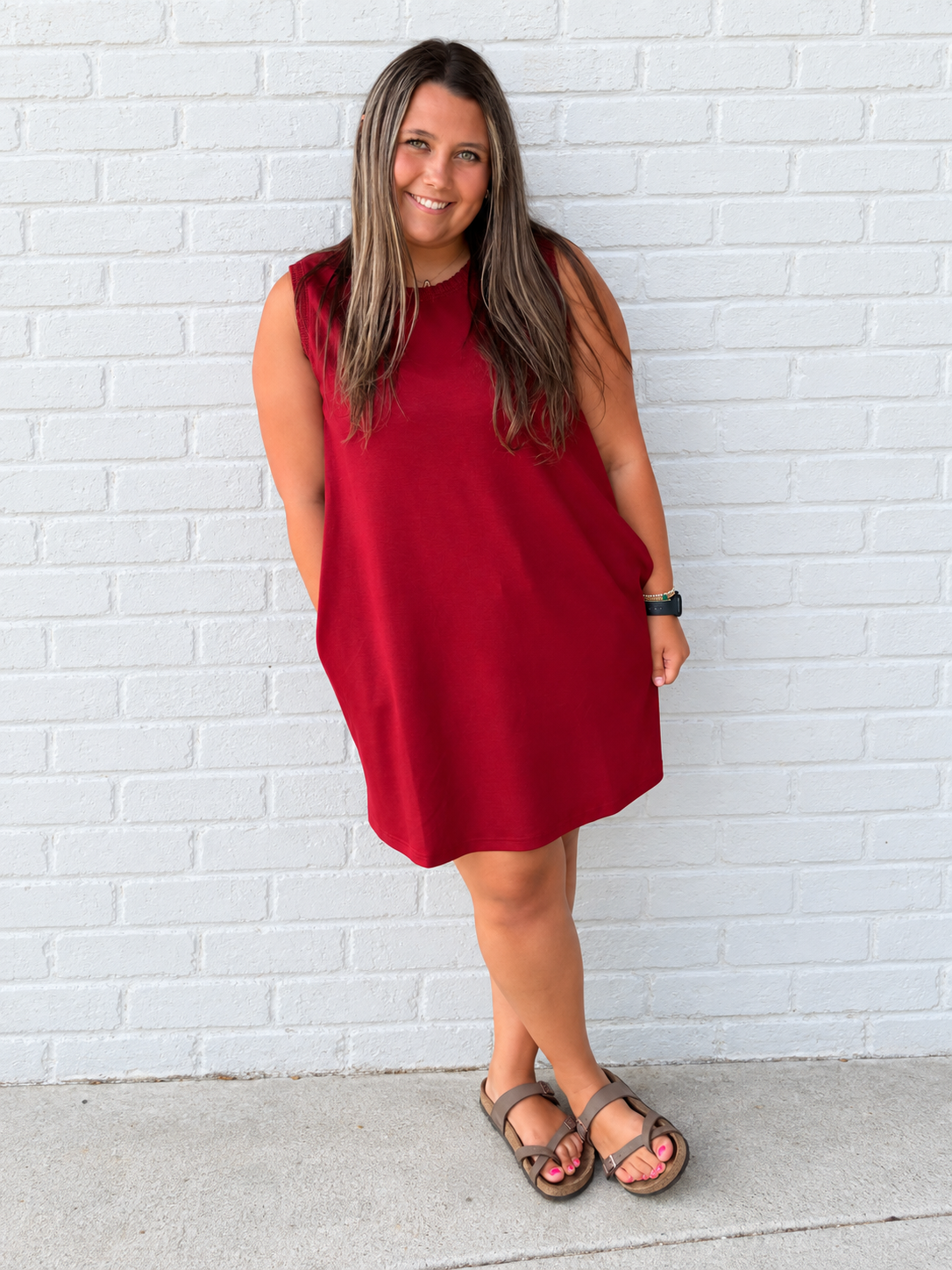 Cranberry Sleeveless Dress