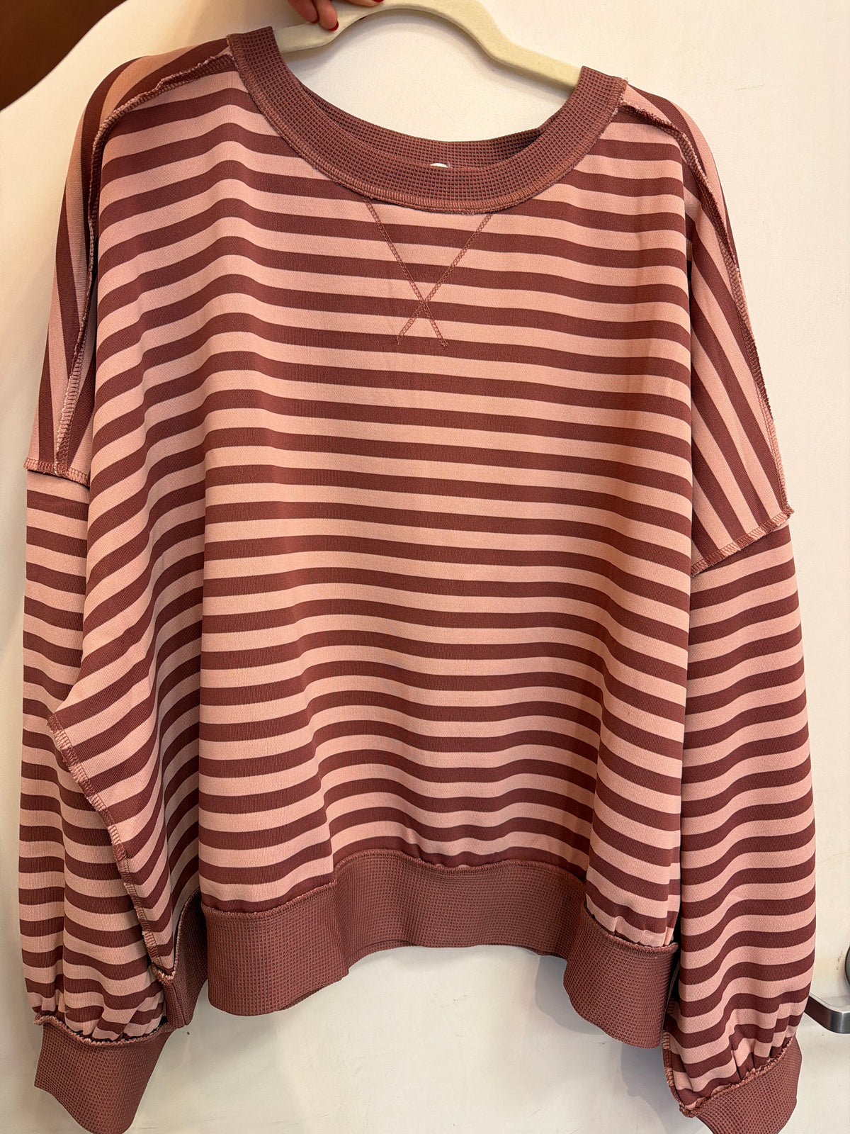 Striped Mauve Pullover