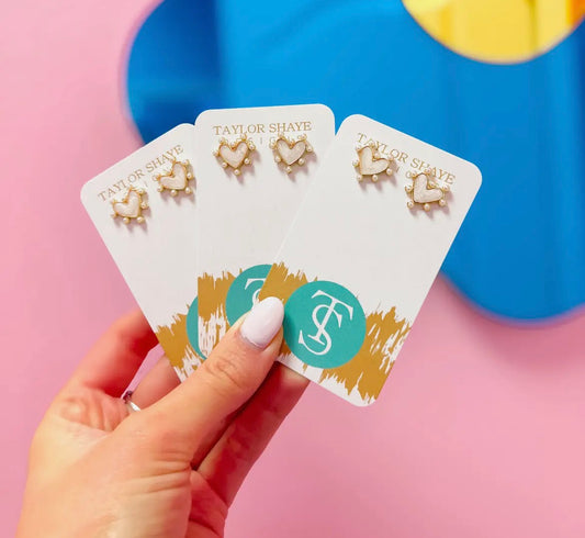 Sophia Heart Studs