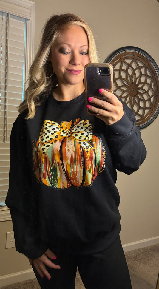Cheetah Pumpkin Sweatshirt