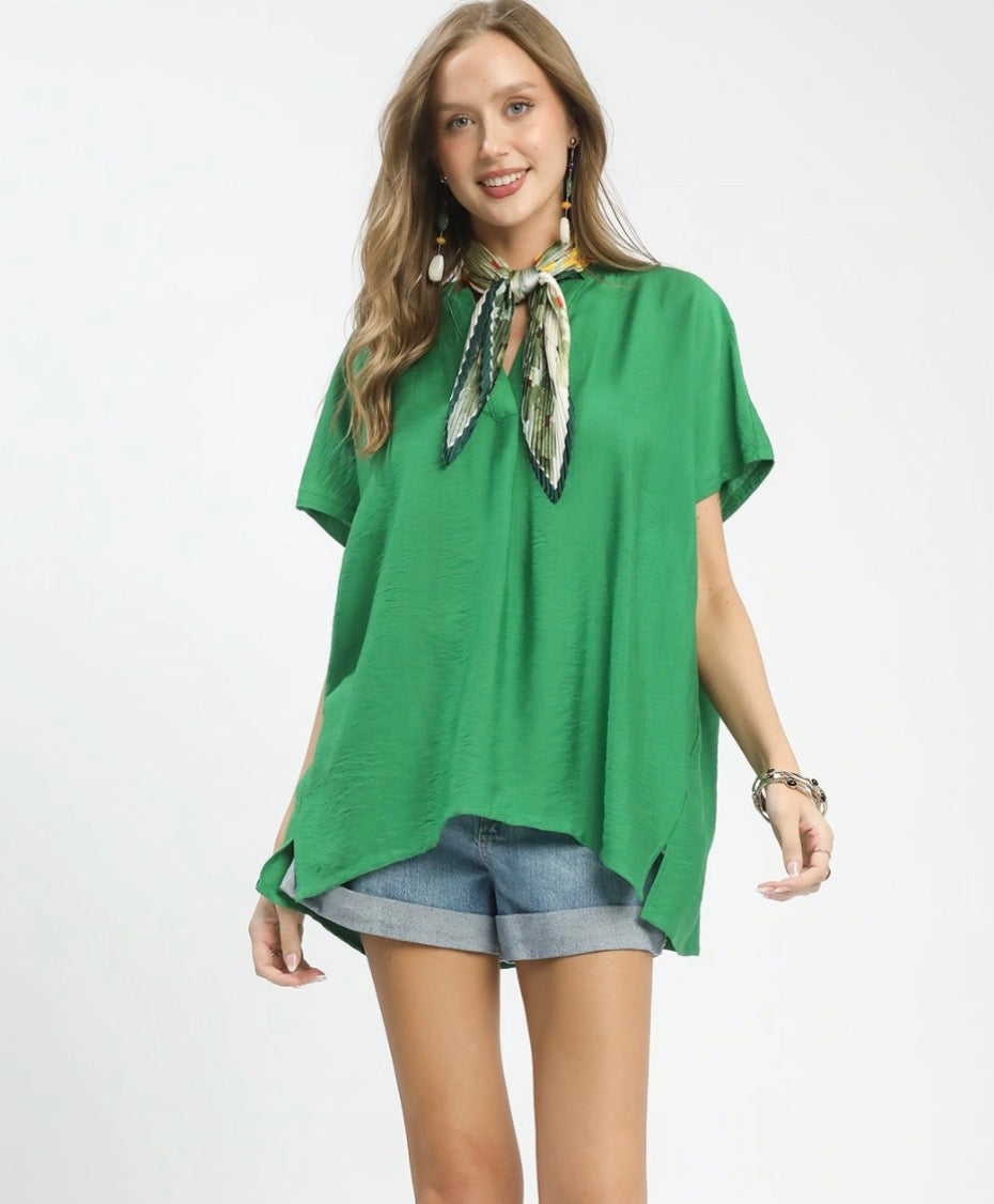 Oversized V-neck Tunic by Umgee