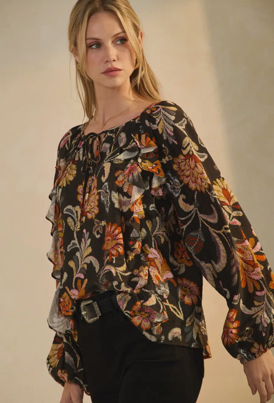 PLUS Floral Blouse