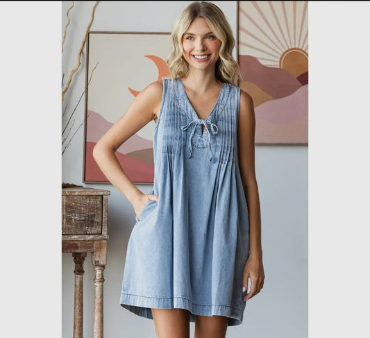 Denim Short Dress