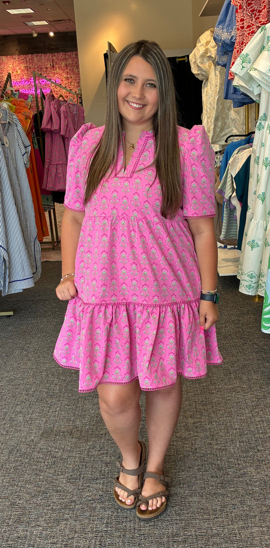 Fuscia Dress by Mary Square
