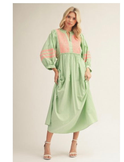 Lime & Peach Maxi by Jodifl
