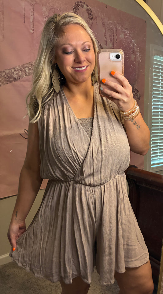 Khaki Romper
