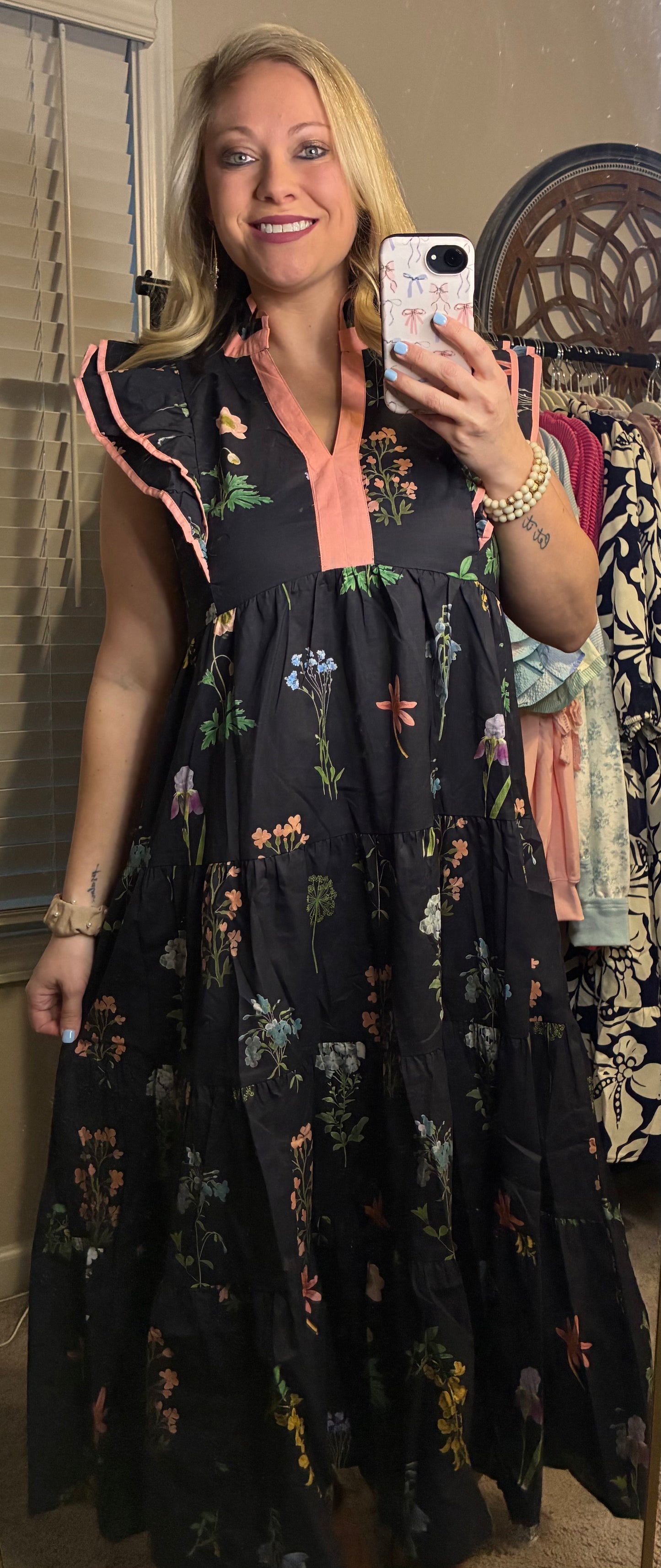 UMGEE Black& Peach Maxi