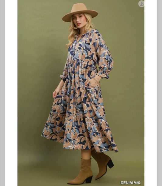 Denim Mix Maxi