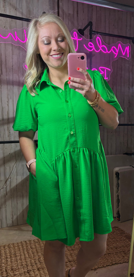 Kelly Green Dress