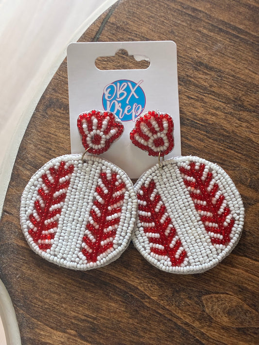 Baseball Earrings