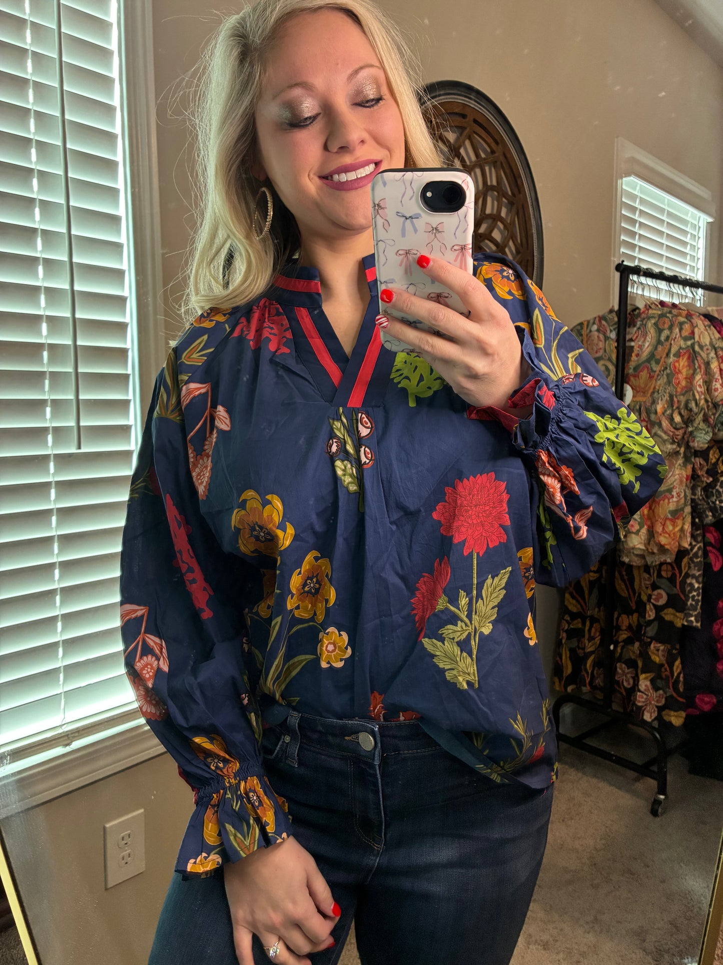 UMGEE Midnight Mix Open Collar Top