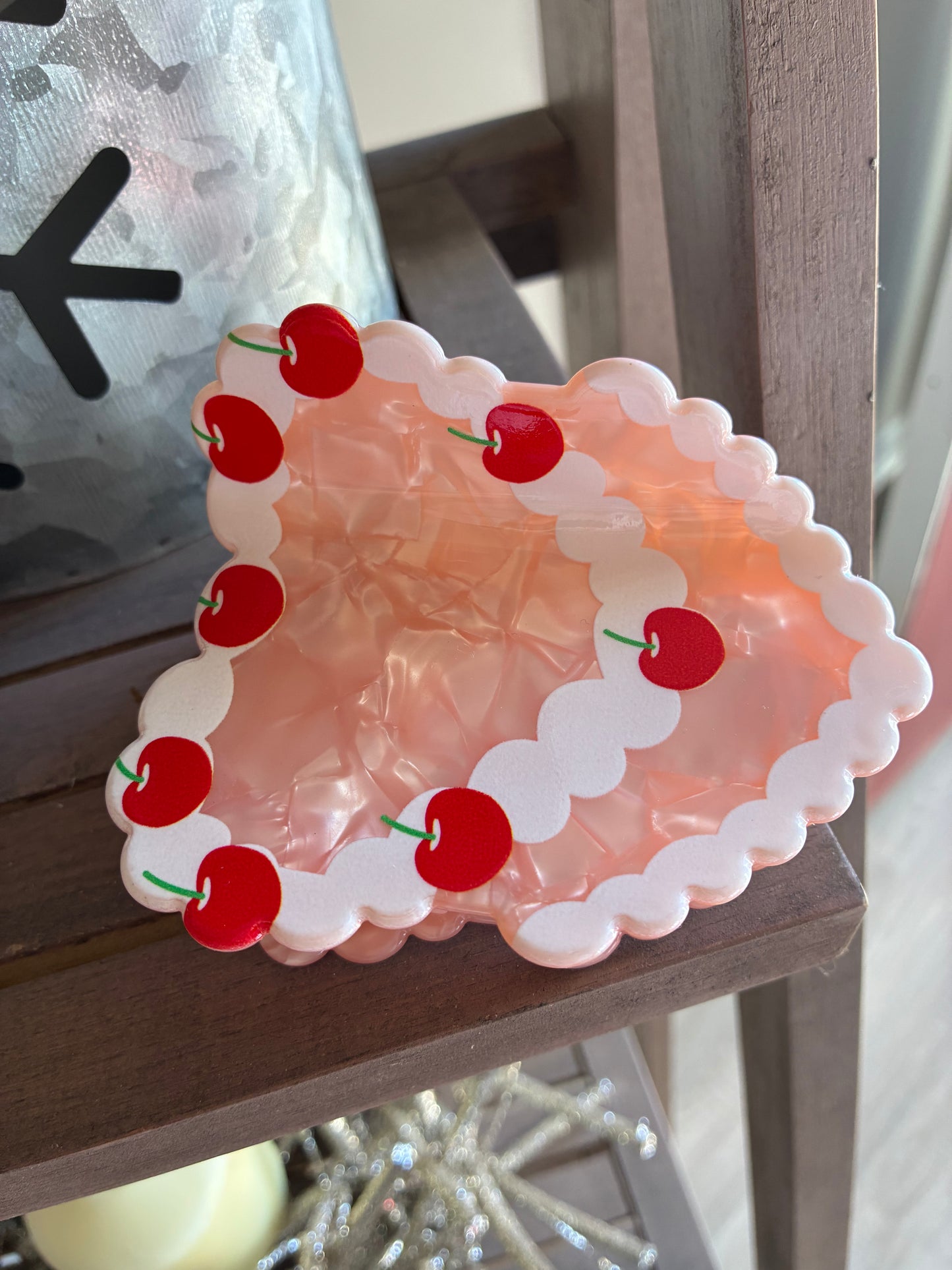 Coquette Heart Cake Claw Clip