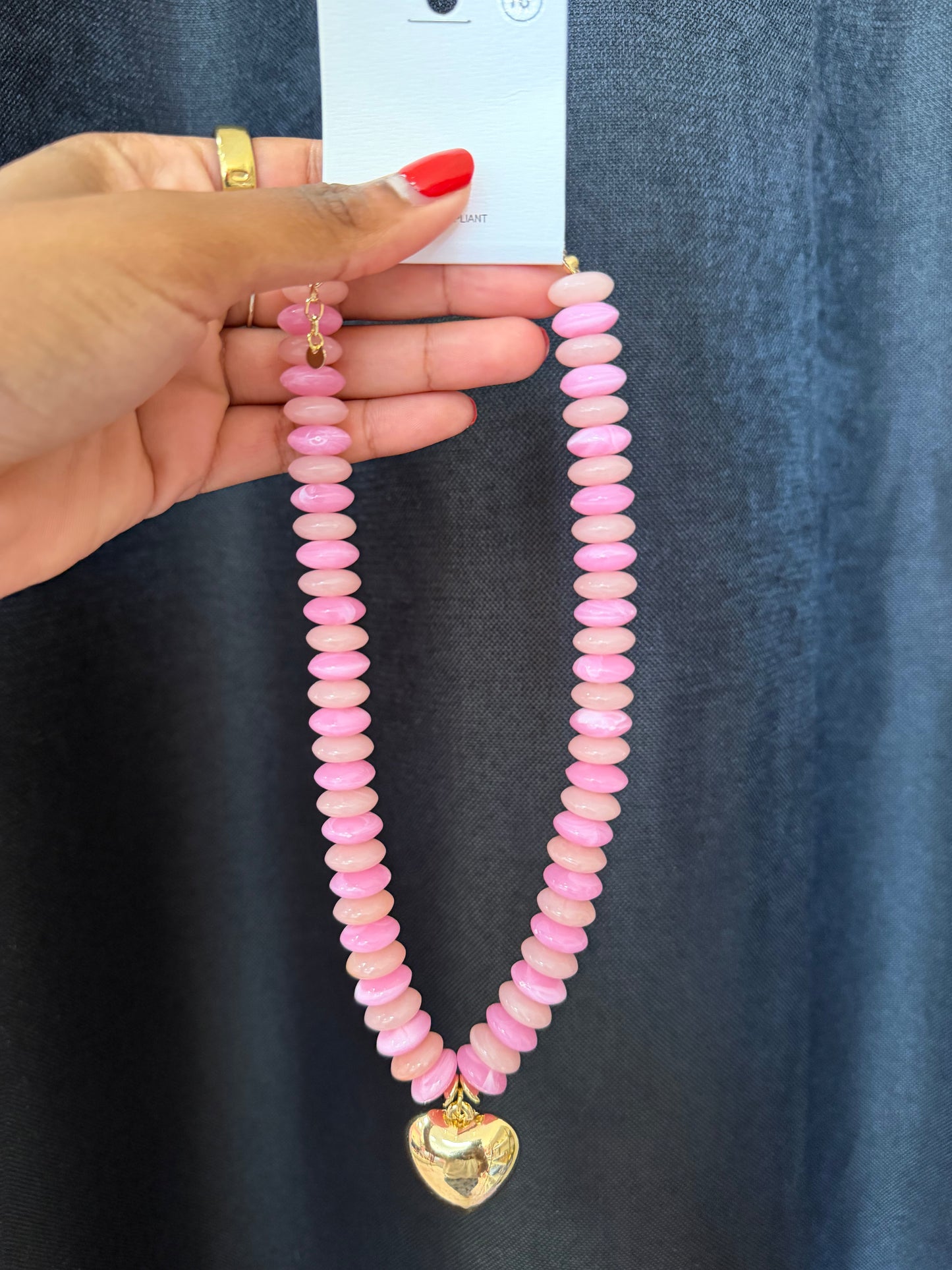 Beaded Heart Necklace