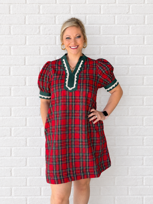Plaid Holiday Dress