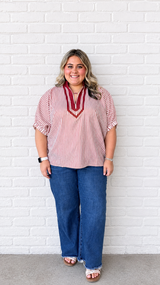 Striped Brick Top