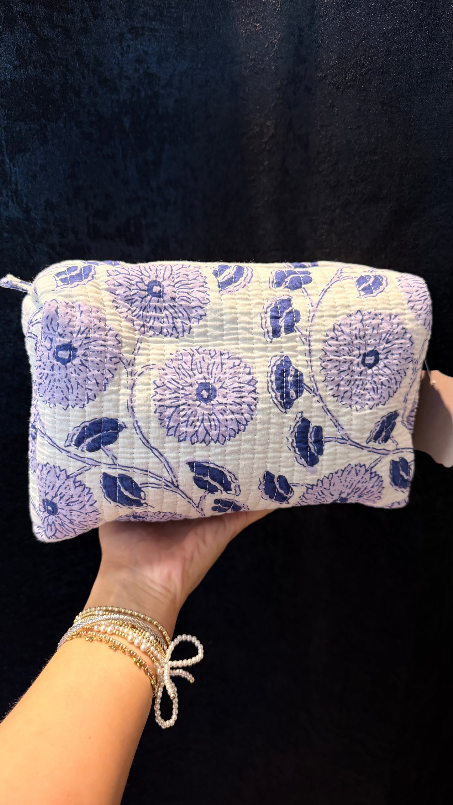 Large lavender fields toiletry bag
