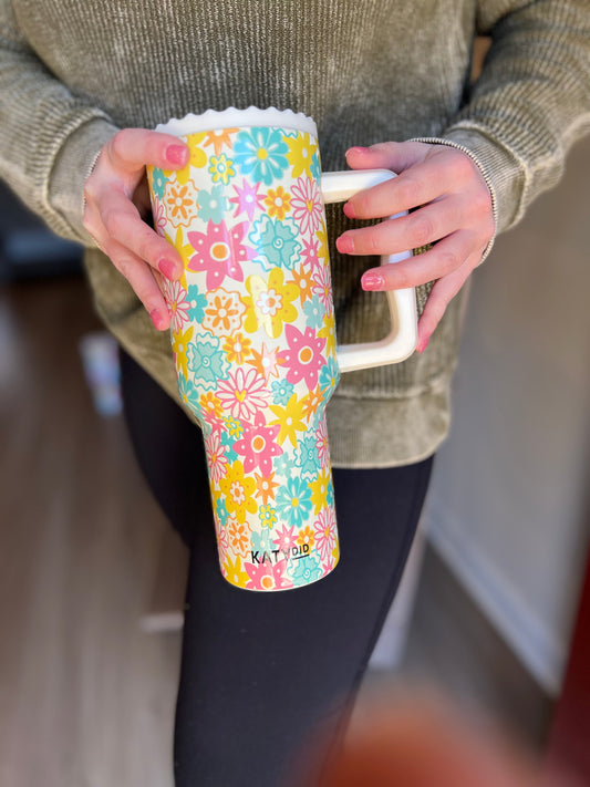 40 oz Flower Mix Tumbler