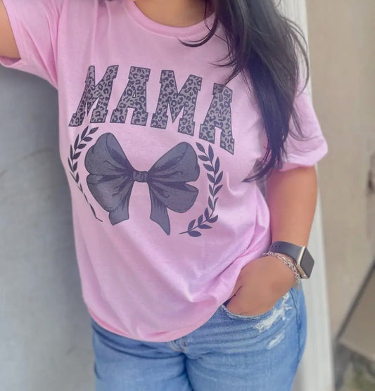 “Mama” Bow Tee